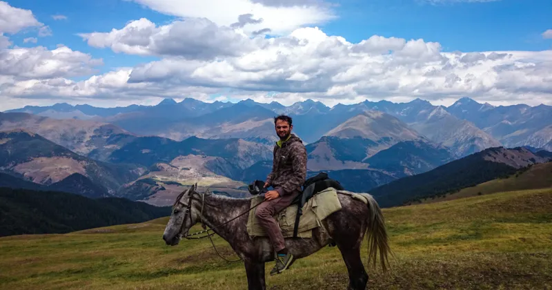 A horse in Tusheti